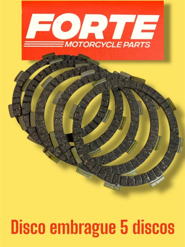 DISCOS EMBRAGUE RX150 TITAN 125/150  X5 FORTE