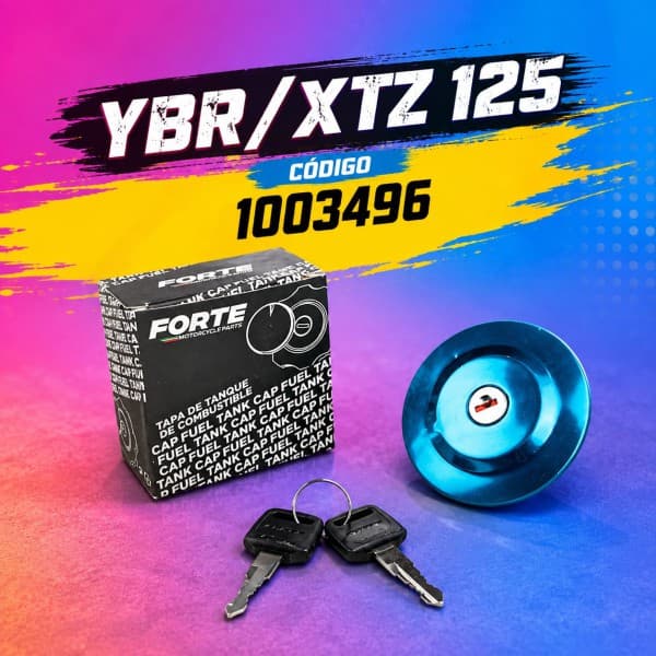TAPA TANQUE NAFTA YAMAHA YBR/XTZ 125 (CROMADA) FORTE