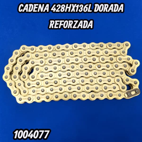 CADENA 428HX136L DORADA REFORZADA FORTE