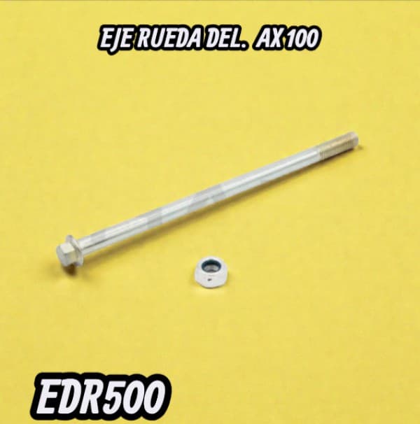 EJE RUEDA DEL.  AX 100 HADA