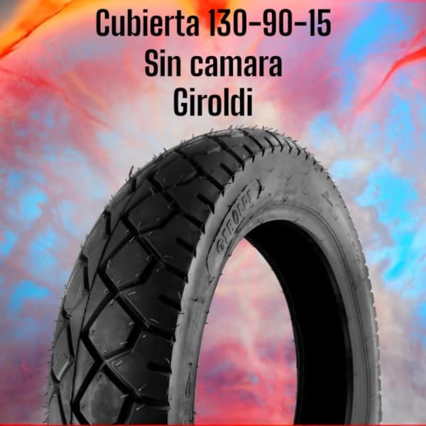 CUBIERTA 130 / 90 x 15 S/CAMARA TL 6PR(GIROLDI)