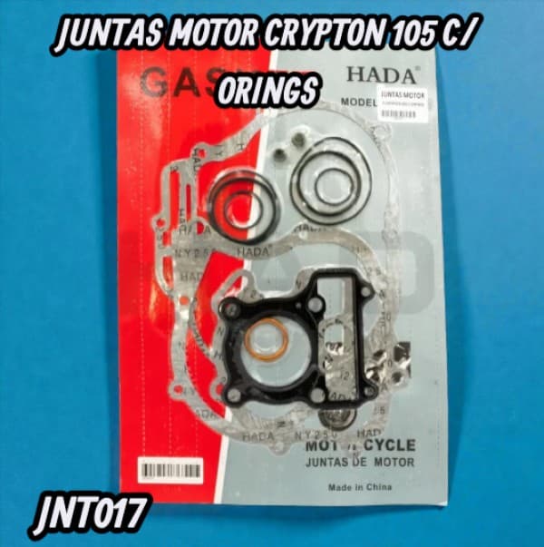 JUNTAS MOTOR CRYPTON 105 C/ORINGS HADA