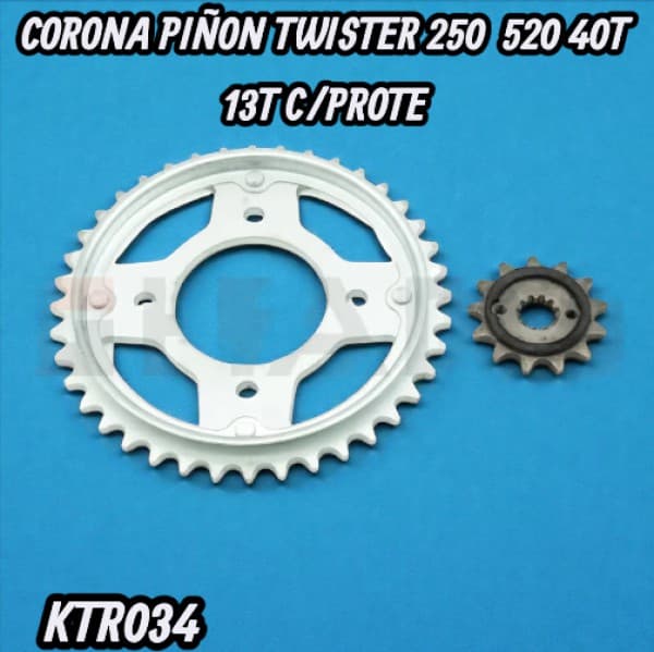 CORONA PIÑON NEW TWISTER 250  520 40T 13T C/PRO HADA