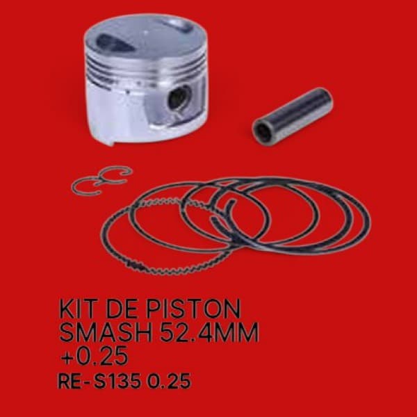 PISTON KIT SMASH 52.4MM +0.25 BHI