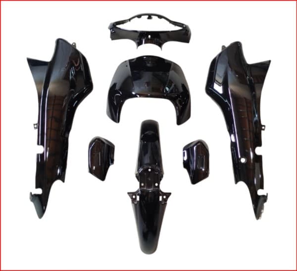 KIT PLASTICOS SMASH 110 TRIP - NEGRO 7 PZAS JRS