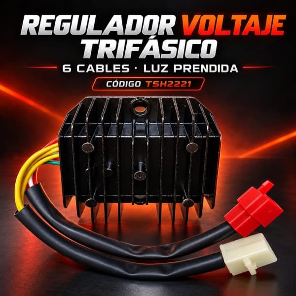 REGULADOR VOLT 12 VOLT TRIF 6CAB SMASH (LUZ PRENDIDA) TSH