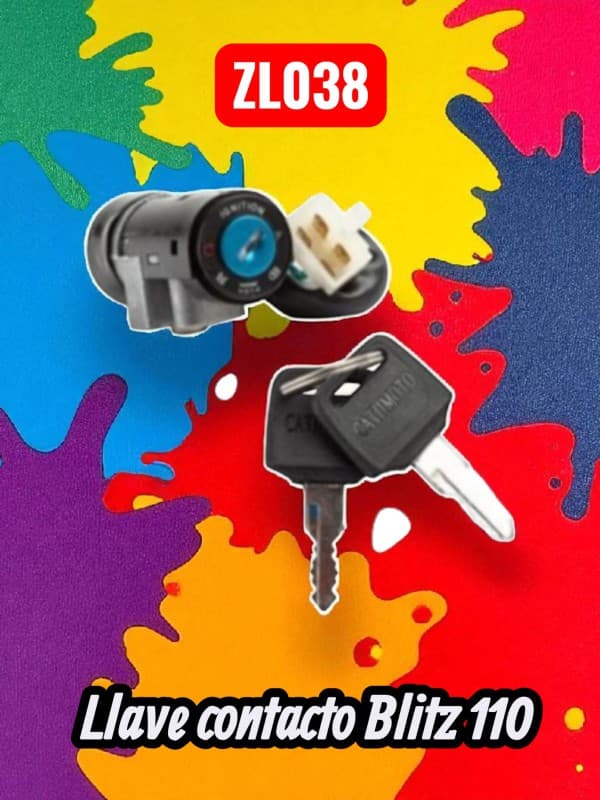 LLAVE DE CONTACTO ML BLITZ 110 (V8) NITRO