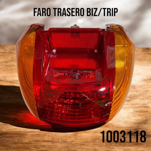 FARO TRASERO BIZ ROJO C/G AMBAR FORTE