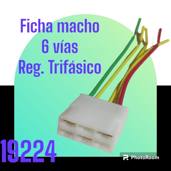 FICHA 6V MACHO REG VOLTAJE TRIFASICO
