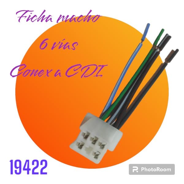 FICHA 6V MACHO/CDI