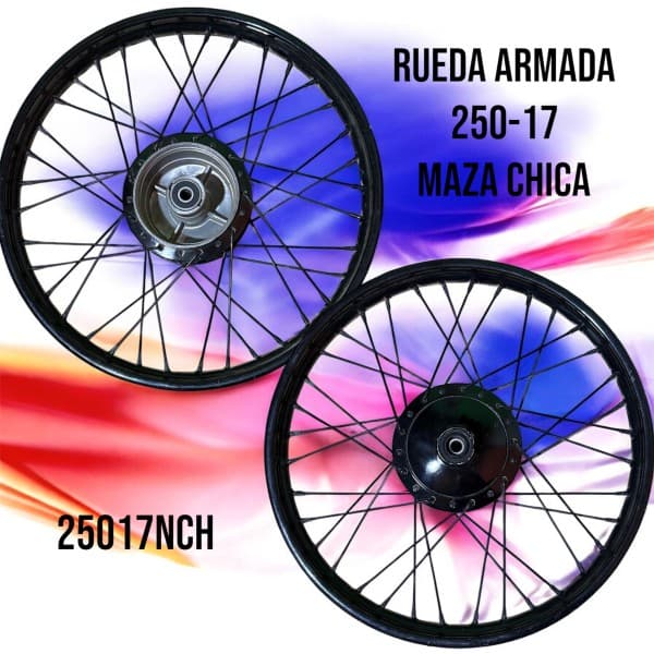 RUEDA ARMADA R 250 -17 MAZA CHICA DEL