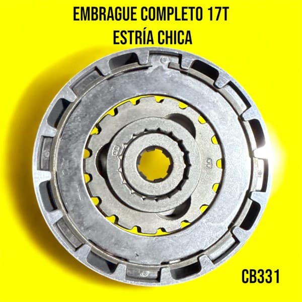 EMBRAGUE COMPLETO 17T Estria CHICA SMASH KM