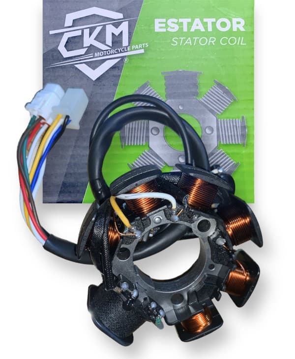 ESTATOR YBR 7 CAMPOS 8 CABLES CKM