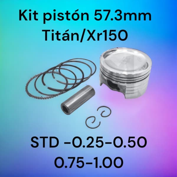 PISTON KIT 57,3MM TITAN/XR 150 - 1,00 CKM