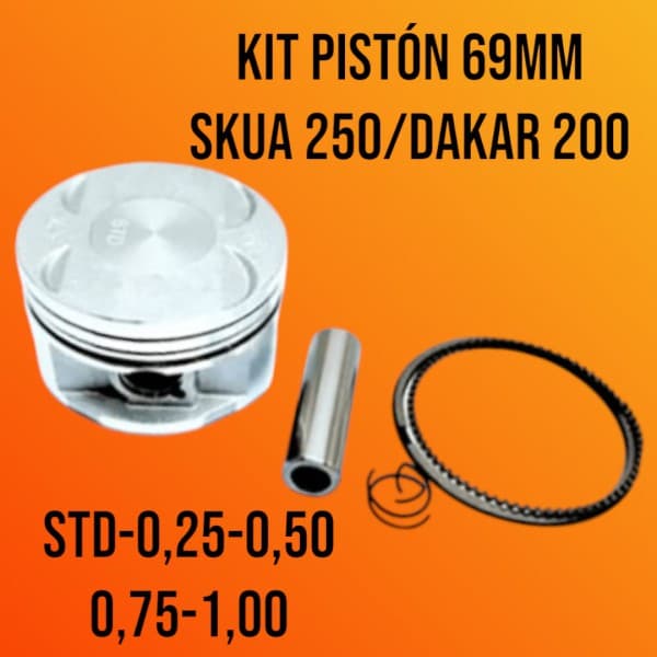 PISTON KIT 69MM SKUA 250/DAKAR 200 CADEN - 1,00 - CKM