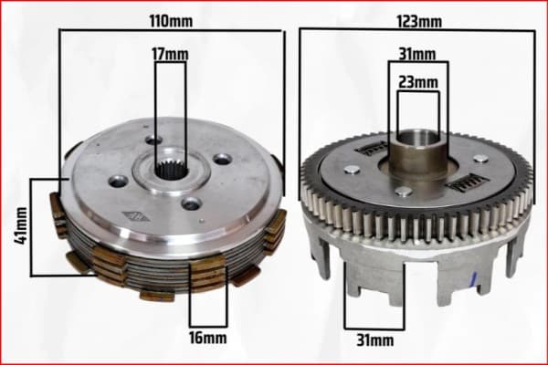 EMBRAGUE COMPLETO TITAN 150/ NXR BROSS FAR