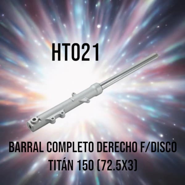 BARRAL COMPLETO DER F/DISCO TITAN 150 (72,5 x 3) NITRO