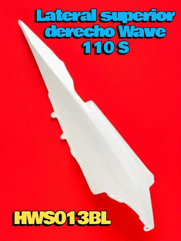 LATERAL SUPERIOR DERECHO BLANCO HD WAVE 110 S NITRO