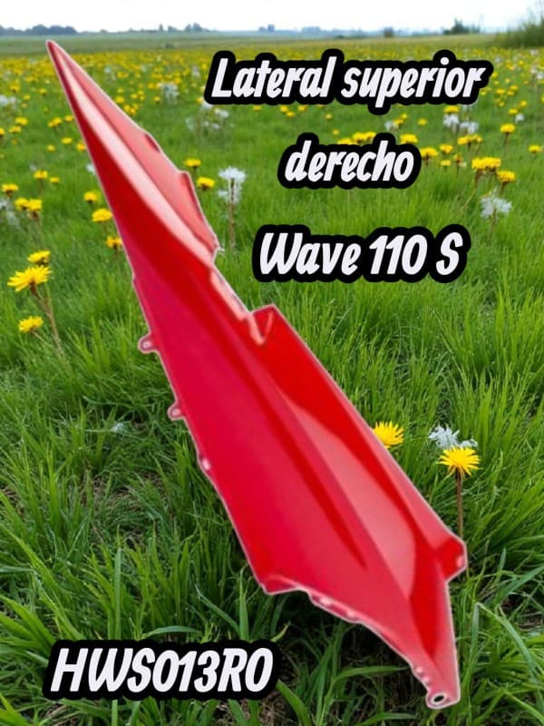 LATERAL SUPERIOR DERECHO ROJO HD WAVE 110 S NITRO