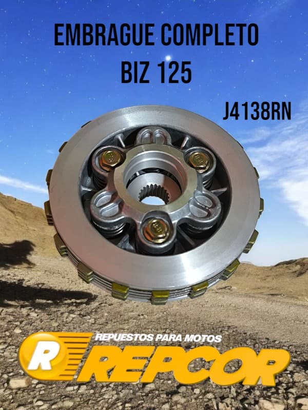 EMBRAGUE COMPLETO REVOL 125 - BIZ C-125 (REPCOR)