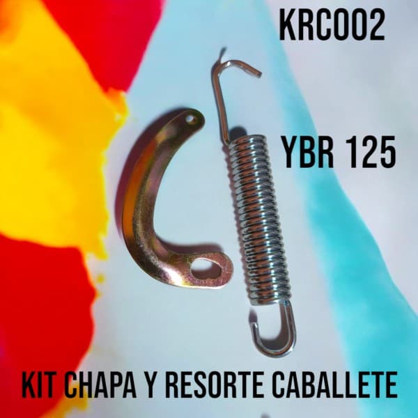 KIT CHAPA Y RESORTE CABALLETE YBR 125 HADA