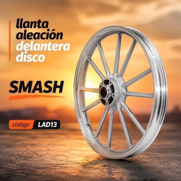 LLANTA ALEACION DELAN DISCO 140*17 SMASH 110 NITRO