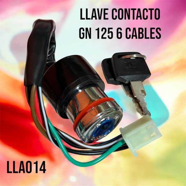 LLAVE CONTACTO S. S.GN 125 6 CABLES HADA