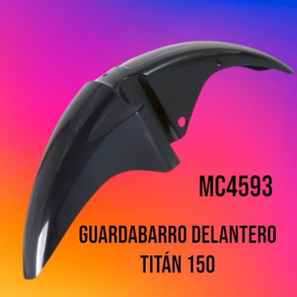 GUARDABARRO DEL. TITAN 150 NEGRO PROTORK