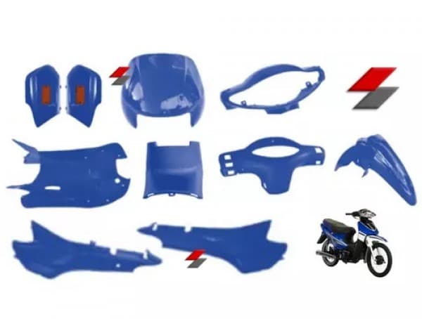 KIT PLASTICOS SMASH AZUL FLEX (10 P) OKINOI