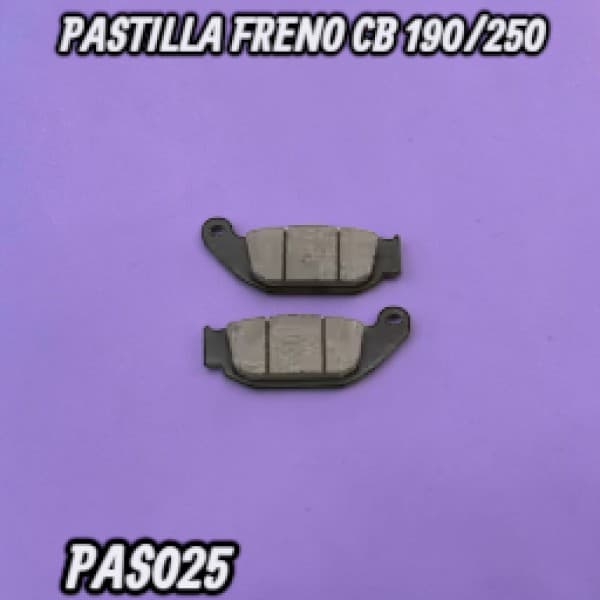 PASTILLA FRENO CB 190 R TRAS CB 250 TWISTER HADA