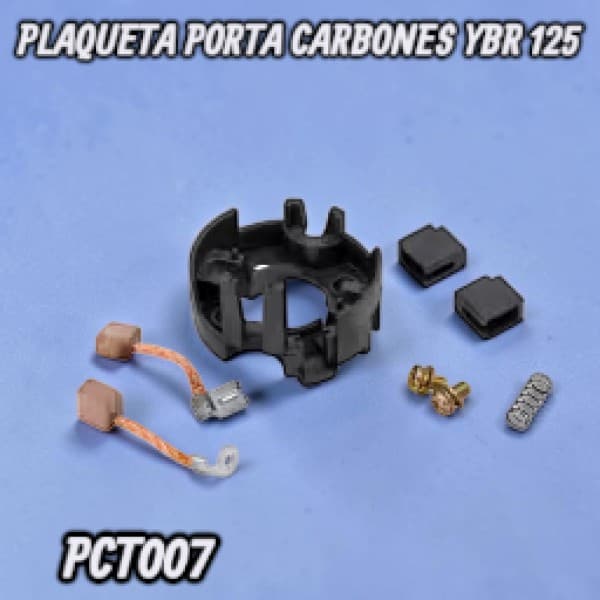 PLAQUETA PORTA CARBONES YBR 125 HADA