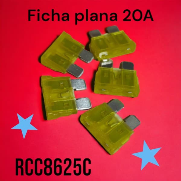 FUSIBLE FICHA PLANA 20A SPARTA
