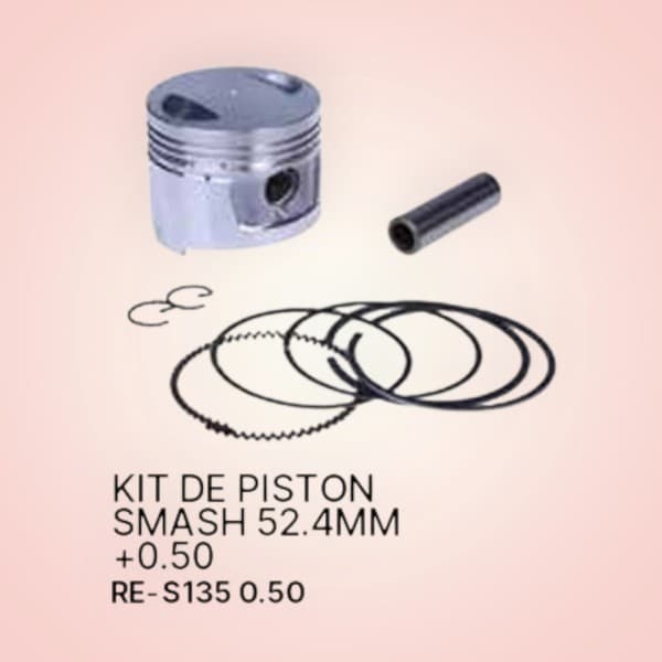 PISTON KIT SMASH 52.4MM +0.50 BHI