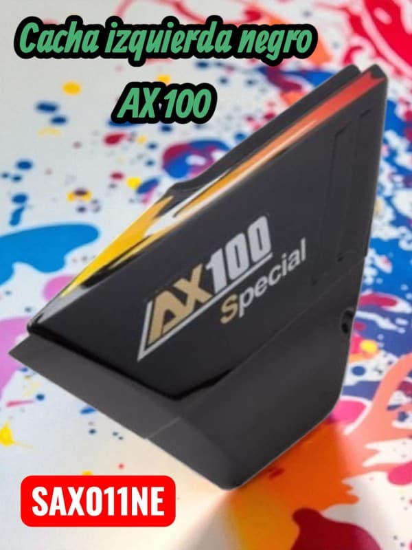 CACHA IZQUIERDA NEGRO AX 100 NITRO