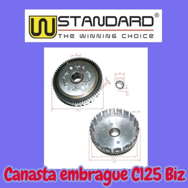 CANASTA Embrague H-C125 BIZ W STD