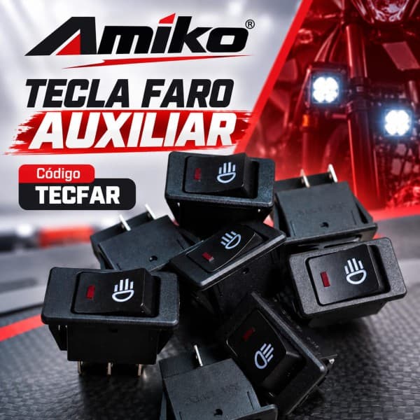 FICHA FARO AUXILIAR x3 $ unid - AMIKO