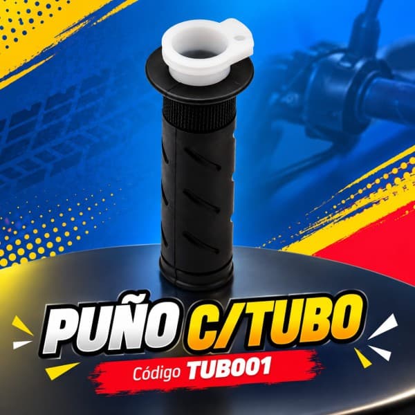 PUÑO GOMA NEGRO C/TUBO (unidad) - hada