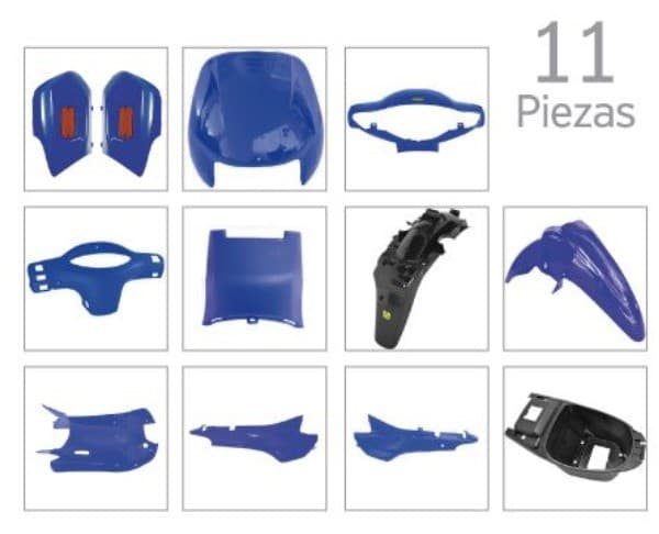 KIT PLASTICOS SMASH AZUL BITONO 11 PZ VC