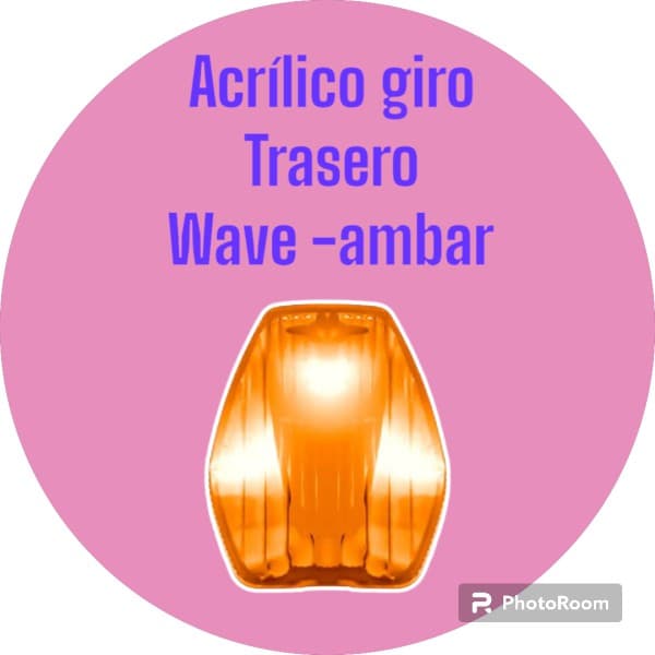 Acrilico giro tras H WAVE (AMBAR) PLASTICA VC
