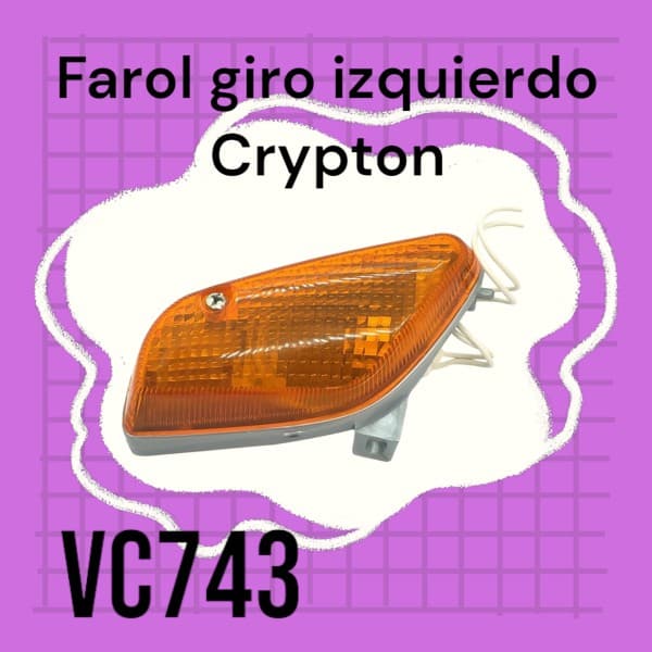 Farol giro del Izq CRYPTON (ambar) PLASTICA VC