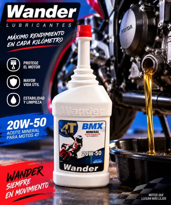 ACEITE WANDER 20W50 1 LT