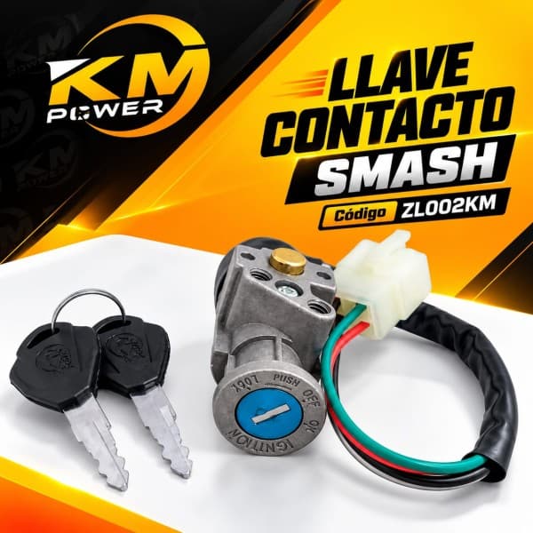 LLAVE CONTACTO SMASH 110 FUTURA KM POWER